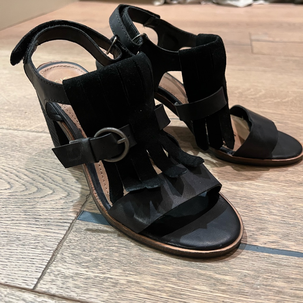 Catherine By Catherine Malandrino Fringe Heels - Size 6